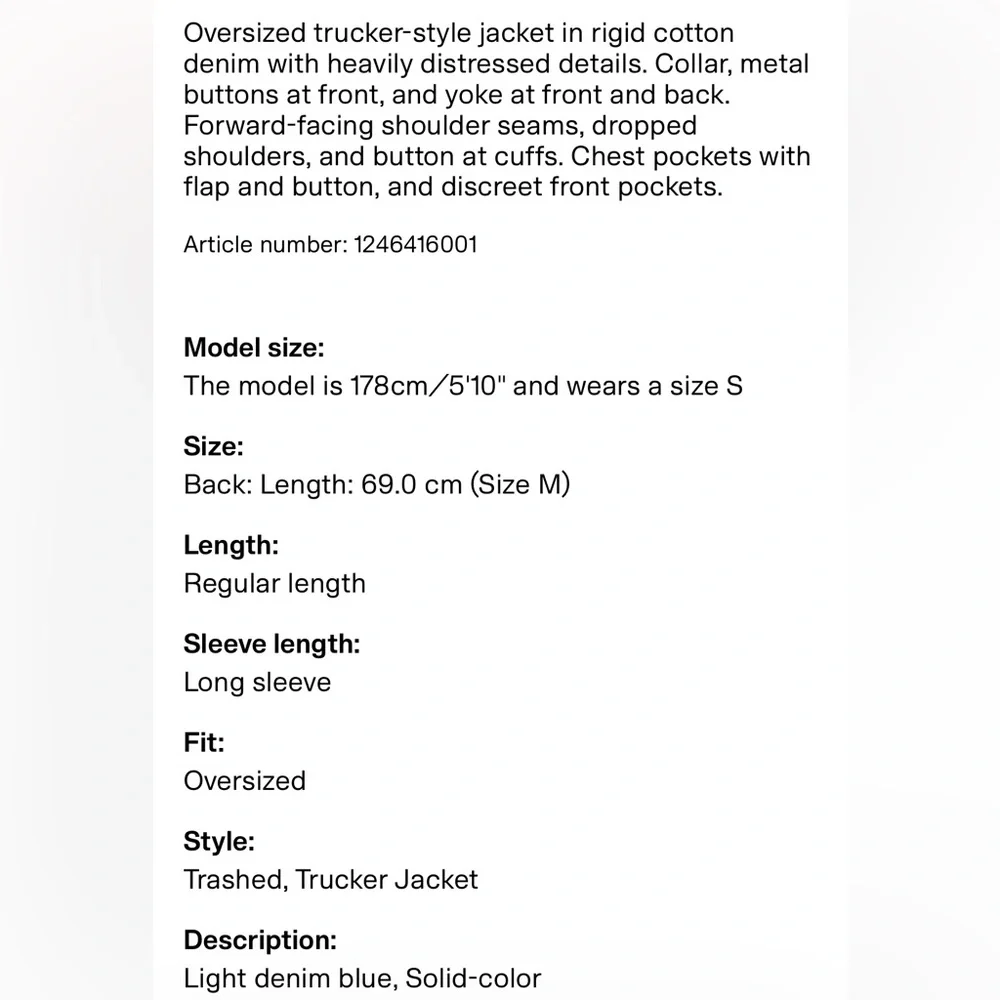 Distressed Denim Jacket - Picture 8 of 8